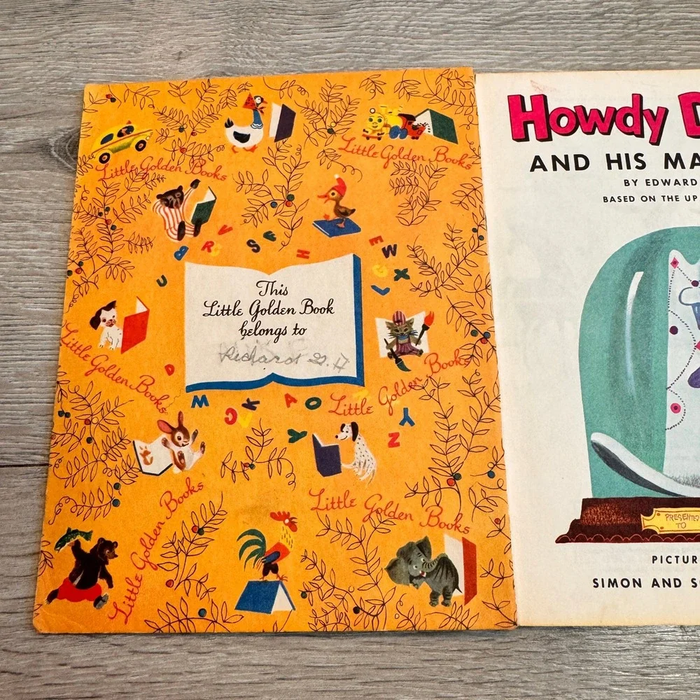 Howdy Doody and His Magic‎ Hat Little Golden Book Vintage 1954 Childrens